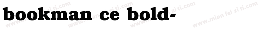 bookman ce bold字体转换